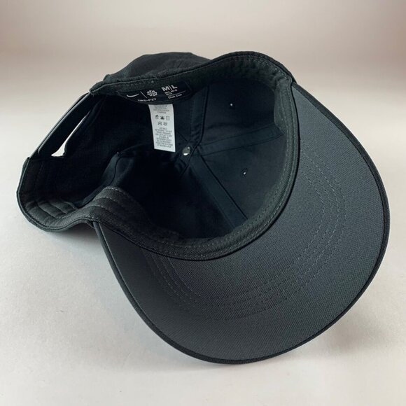 Nike Dri Fit Club Cap Black Snapback Hat Mens M/L - Picture 4 of 5